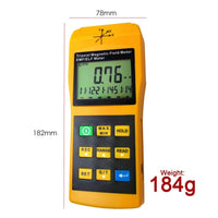 ILEM-192 3-Axis Gauss EMF ELF Meter Detector, Electromagnetic Field Radiation Intensity 20/ 200/ 2000 mG & uT, Frequency 30~2000 Hz, Handheld Portable Gauge for Microwave Computer Monitor Power Line - Instrulife
