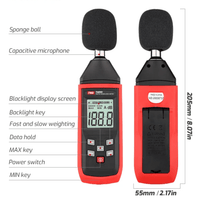 Digital Sound Level Meter A Frequency Weighting Decibel Noise Tester Sound Detector MAX/MIN/HOLD with Backlight 30-130dB Audio Measuring Instrument Alarm - Instrulife