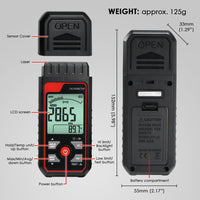 ILTA-455 Portable Non-Contact Tachometer 2.5~99999RPM High Precision with Analog Bar Scale and Alarm Function, Temperature Measurement for Machinery Car Motor engine Tool - Instrulife
