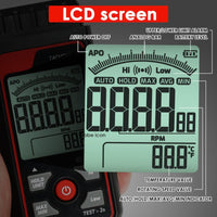 ILTA-455 Portable Non-Contact Tachometer 2.5~99999RPM High Precision with Analog Bar Scale and Alarm Function, Temperature Measurement for Machinery Car Motor engine Tool - Instrulife