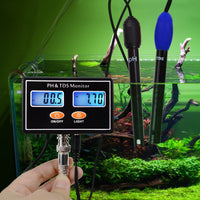 ILWQ-232 Digital Combo pH & TDS Monitor Meter Tester ATC, 0.00~14.00pH & 0.0~199.9ppt Rechargeable Water Quality Real-time Monitoring, for Aquaculture, Salinity, Aquarium, Pond, Hydroponics - Instrulife