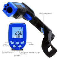 ILTH-217 Non-Contact Lasergrip Infrared 12:1 DS Thermometer Laser Temperature Gun -30 ~ 550°C (-22 to 1022°F) Digital IR Instrument Meter - Instrulife