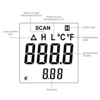 ILTH-217 Non-Contact Lasergrip Infrared 12:1 DS Thermometer Laser Temperature Gun -30 ~ 550°C (-22 to 1022°F) Digital IR Instrument Meter - Instrulife
