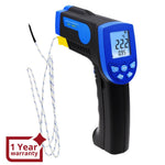 ILTH-218 K-type Non Contact Lasergrip Infrared IR 12:1 Thermometer with Thermocouple -30 ~ 550°C (-22~1022°F), Digital Laser Temperature Gun Instrument Meter - Instrulife