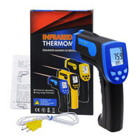 ILTH-218 K-type Non Contact Lasergrip Infrared IR 12:1 Thermometer with Thermocouple -30 ~ 550°C (-22~1022°F), Digital Laser Temperature Gun Instrument Meter - Instrulife
