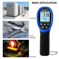 ILIR-219 Dual Laser IR Infrared Thermometer -50~1500°C (-58°F~ 2732°F), 30:1 DS, Non-contact Digital Temperature Meter Gun Pistol Type, Double Laser Pointer - Instrulife