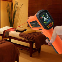 ILTH-222 Non-contact Infrared IR Laser Thermometer K-Type Thermocouple -50~800°C / -58~1472°F Color Display Gun-Type with Alarm - Instrulife