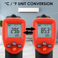 ILIR-262 Laser grip Non-Contact Digital Laser Infrared Gun Celsius and Fahrenheit Thermometer IR Instant Read Temperature with Adjustable Emissivity & Scanning Function - Instrulife