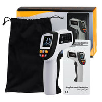 ILTH-264 Laser grip Non-Contact Digital Laser Infrared Gun Thermometer -50~750℃ (-58~1382℉) IR Instant Read Temperature with Adjustable Emissivity & Scanning Function - Instrulife