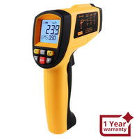 ILTH-266 Laser grip Non-Contact Digital Laser Infrared Gun Celsius and Fahrenheit High Temperature -30℃~1500℃ (-22℉~2732℉) Thermometer IR Instant Read Temperature Adjustable Emissivity and 80 sets Data Storage - Instrulife