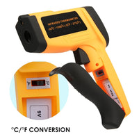 ILTH-266 Laser grip Non-Contact Digital Laser Infrared Gun Celsius and Fahrenheit High Temperature -30℃~1500℃ (-22℉~2732℉) Thermometer IR Instant Read Temperature Adjustable Emissivity and 80 sets Data Storage - Instrulife