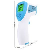 ILIR-291 Non-Contact Forehead lR Thermometer Infrared Human Body Surface Temperature Measurement Colored LCD Backlight, Alarm Function and Data Storage - Instrulife