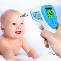 ILIR-291 Non-Contact Forehead lR Thermometer Infrared Human Body Surface Temperature Measurement Colored LCD Backlight, Alarm Function and Data Storage - Instrulife