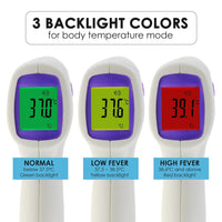 ILIR-292 Non Contact IR Forehead Thermometer Human Body and Object Temperature Meter Color LCD Fever Indicator, One Sec Quick Response - Instrulife