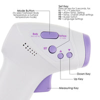 ILIR-294 Digital 2-in-1 Body Surface Thermometer Forehead Human Baby Infant Adult Temperature Tester 0.5 Sec Quick Respond - Instrulife