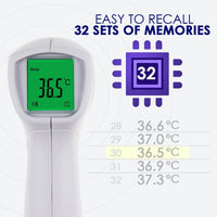ILIR-294 Digital 2-in-1 Body Surface Thermometer Forehead Human Baby Infant Adult Temperature Tester 0.5 Sec Quick Respond - Instrulife