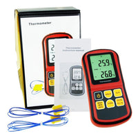 ILTH-173 Digital K / J / T / E / R / S / N Type Thermocouple Thermometer Dual-channel LCD Display -150~1767°C (-238~3212.6°F) ATC Temperature Meter - Instrulife