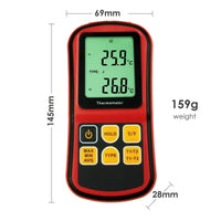 ILTH-173 Digital K / J / T / E / R / S / N Type Thermocouple Thermometer Dual-channel LCD Display -150~1767°C (-238~3212.6°F) ATC Temperature Meter - Instrulife