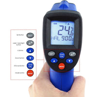 ILTH-175 -50~750°C/ -58~1382°F Non Contact Digital IR Infrared Laser Thermometer 12:1 DS Pyrometer - Instrulife