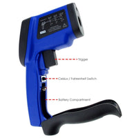 ILTH-175 -50~750°C/ -58~1382°F Non Contact Digital IR Infrared Laser Thermometer 12:1 DS Pyrometer - Instrulife