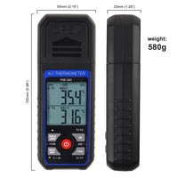 ILTH-343 K/J Thermocouple Thermometer Dual Channel Temperature Meter Tester 4 K-Type Probes with Temperature Compensation and Alarm Function - Instrulife