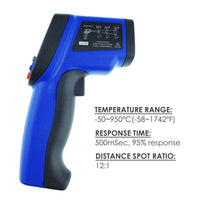 ILTH-176 Infrared IR Laser 12:1 Non-Contact -50~950°C / -58~1742°F Digital Thermometer, Industrial Chemicals Machinery Cooking Household Used - Instrulife