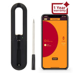 ILTH-368 Smart Meat Thermometer with Bluetooth up to 30 meters (98.42ft) Wireless Range for Oven, Grill, Kitchen, BBQ, Rotisserie Ringing or Vibrating Alarm IP67 Waterproof Grade - Instrulife