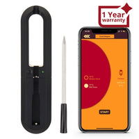 ILTH-368 Smart Meat Thermometer with Bluetooth up to 30 meters (98.42ft) Wireless Range for Oven, Grill, Kitchen, BBQ, Rotisserie Ringing or Vibrating Alarm IP67 Waterproof Grade - Instrulife