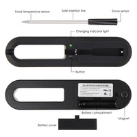 ILTH-368 Smart Meat Thermometer with Bluetooth up to 30 meters (98.42ft) Wireless Range for Oven, Grill, Kitchen, BBQ, Rotisserie Ringing or Vibrating Alarm IP67 Waterproof Grade - Instrulife