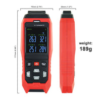 ILTH-373 K/J/T Datalogger Thermocouple Thermometer -200~1372°C (-328~2501°F), 4-Channel Display, Real-Time Data Logging, Audible and Visible Alarm, and ADJ Compensation - Instrulife