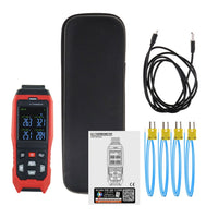 ILTH-373 K/J/T Datalogger Thermocouple Thermometer -200~1372°C (-328~2501°F), 4-Channel Display, Real-Time Data Logging, Audible and Visible Alarm, and ADJ Compensation - Instrulife