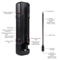 ILTH-387 Smart Bluetooth Meat Thermometer 500FT Wireless Range for BBQ, Oven, Smoker, Grilling, Kitchen Food Temperature Measure - Instrulife