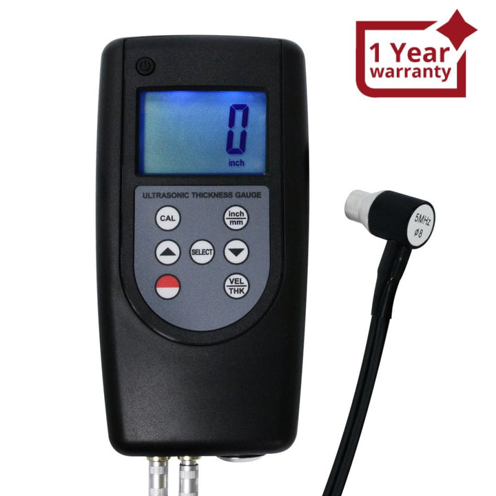 ILTM-1240 Digital Ultrasonic Thickness Meter 0.75~400mm for Material Measurement, Testing Measuring Tool Tester Gauge Steel Cast Iron Aluminum Red Copper Brass Zinc Quartz Glass PVC Polyethylene - Instrulife