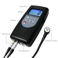 ILTM-1240 Digital Ultrasonic Thickness Meter 0.75~400mm for Material Measurement, Testing Measuring Tool Tester Gauge Steel Cast Iron Aluminum Red Copper Brass Zinc Quartz Glass PVC Polyethylene - Instrulife