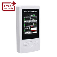 ILEM-190 Multi-Field EMF Meter RF Gauss Meter Electromagnetic Electric RF Field Strength Tester with Warning Indicator - Instrulife