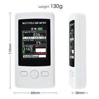 ILEM-190 Multi-Field EMF Meter RF Gauss Meter Electromagnetic Electric RF Field Strength Tester with Warning Indicator - Instrulife
