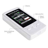 ILEM-190 Multi-Field EMF Meter RF Gauss Meter Electromagnetic Electric RF Field Strength Tester with Warning Indicator - Instrulife