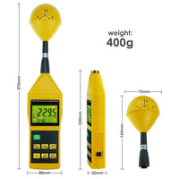 ILEM-196 Triaxial Tri-Axis RF Field Strength Meter Electromagnetic Radiation Tester Detector 10MHz to 8GHz with Alarm and Tripod Mounting, Compact, MIni - Instrulife