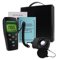 ILLX-209 Digital LED Light LUX / FC (Footcandle) Meter Luminous Intensity Measurement Luxmeter 400000 Lux 40000 FC Measure Handheld Illuminance Tester - Instrulife
