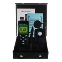 ILLX-209 Digital LED Light LUX / FC (Footcandle) Meter Luminous Intensity Measurement Luxmeter 400000 Lux 40000 FC Measure Handheld Illuminance Tester - Instrulife