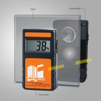 ILTI-214 Digital Window Tint Meter 100% Visual Light Transmission 4000 Continuous Measurement 6.5mm Thickness Portable Device for Car Window Vehicle Curtains - Instrulife