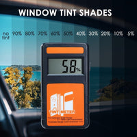 ILTI-214 Digital Window Tint Meter 100% Visual Light Transmission 4000 Continuous Measurement 6.5mm Thickness Portable Device for Car Window Vehicle Curtains - Instrulife