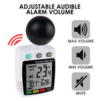 ILTH-307 Heat Stroke Index Meter Indoor / Outdoor Temperature Measurement WBGT Black-Globe Temp Humidity with Real-time Alarm, Heat Hazard Indicator - Instrulife