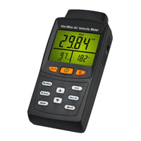 ILAN-4001 Hot Wire Air Velocity Meter Digital Anemometer Air Flow Temperature Tester - Instrulife