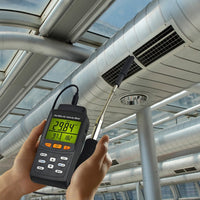 ILAN-4001 Hot Wire Air Velocity Meter Digital Anemometer Air Flow Temperature Tester - Instrulife