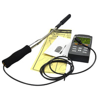 ILAN-4001 Hot Wire Air Velocity Meter Digital Anemometer Air Flow Temperature Tester - Instrulife