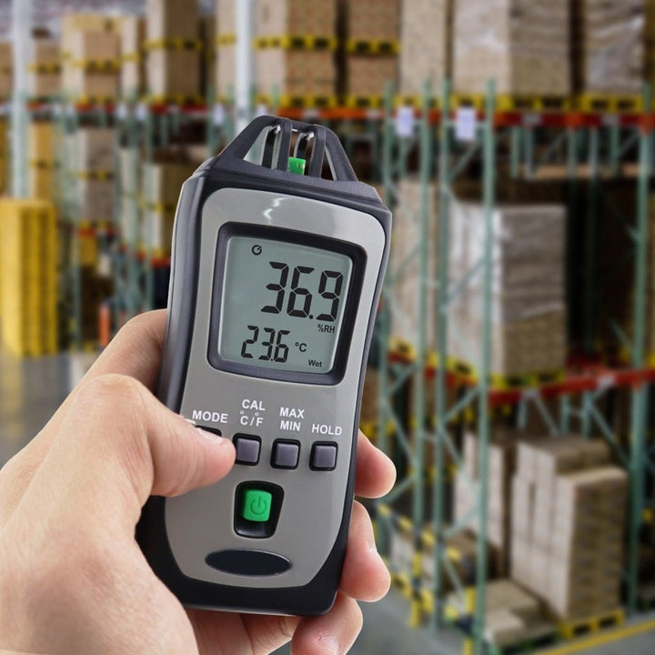ILHU-304 Digital Pocket Size Thermo-Hygrometer Temperature Meter Humidity Tester with Wet Bulb and Dew Point Measurement - Instrulife