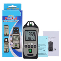 ILHU-304 Digital Pocket Size Thermo-Hygrometer Temperature Meter Humidity Tester with Wet Bulb and Dew Point Measurement - Instrulife