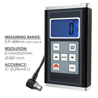ILTM-900 Ultrasonic Thickness Gauge Meter Aluminum Steel Cast Iron Pipes 0.9~400mm Range - Instrulife