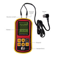 ILTM-898 Ultrasonic Thickness Meter Tester Gauge Velocity 1.2~225mm Metal - Instrulife